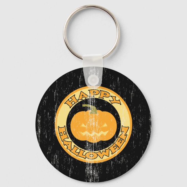 Llavero Calabaza Retro Halloween (Anverso)