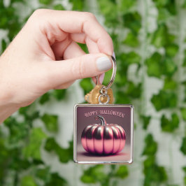 Llavero Calabaza rosa brillante