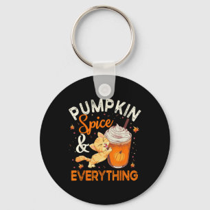 Llavero Calabaza Spice Everything Cat Lover Cute Autumn Fa