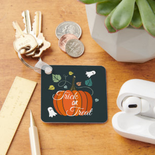 Llavero Calabaza y fantasmas lindos de Halloween para pedi