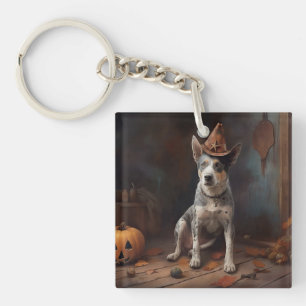 Llavero Calabazas Australian Cattle Halloween Espeluznante