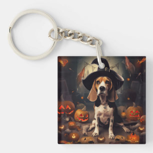 Llavero Calabazas Beagle Halloween Espeluznantes