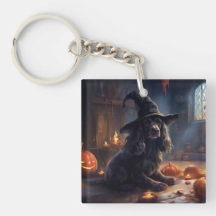 Llavero Calabazas Cocker Spaniel Halloween Espeluznantes