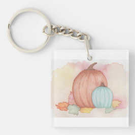 Llavero Calabazas de otoño y hojas