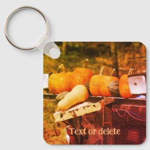 Llavero Calabazas personalizadas en la naturaleza de los c