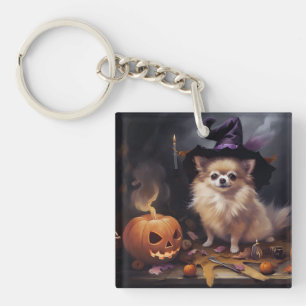 Llavero Calabazas Pomerania Halloween Aterradoras