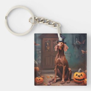 Llavero Calabazas Vizsla Halloween Espeluznantes