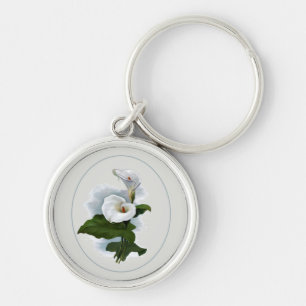 Llavero Calas blancas elegantes