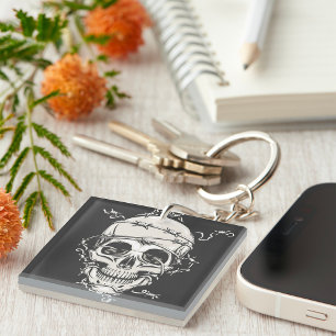 Llavero Calavera Alambre de Espino