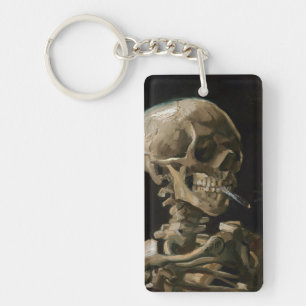Llavero Calavera con arte Vicente van Gogh