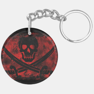 Llavero Calavera con espadas cruzadas ardoroso arte