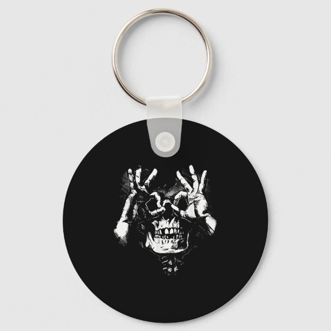 Llavero Calavera con gráfico del patrón correcto (Anverso)
