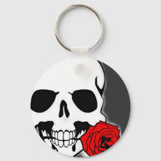 Llavero Calavera con Rosa