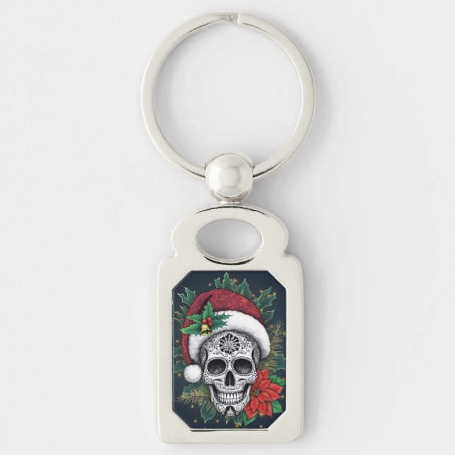 Llavero Calavera de azúcar de Santa (Anverso)