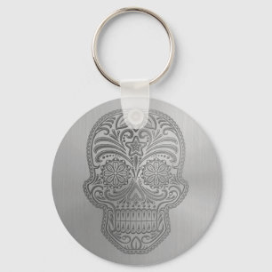 Llavero Calavera de azúcar decorativa con un aspecto de ac