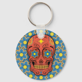 Llavero Calavera de azúcar - Día de los Muertos (margarita