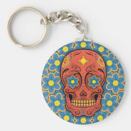 Llavero Calavera de azúcar - Día de los Muertos (margarita
