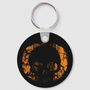 Llavero Calavera de Calabaza Desgastada