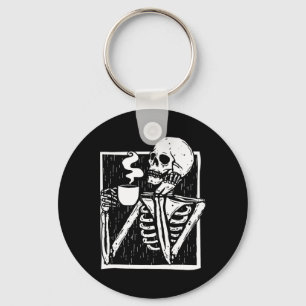 Llavero Calavera de esqueleto de café de Halloween