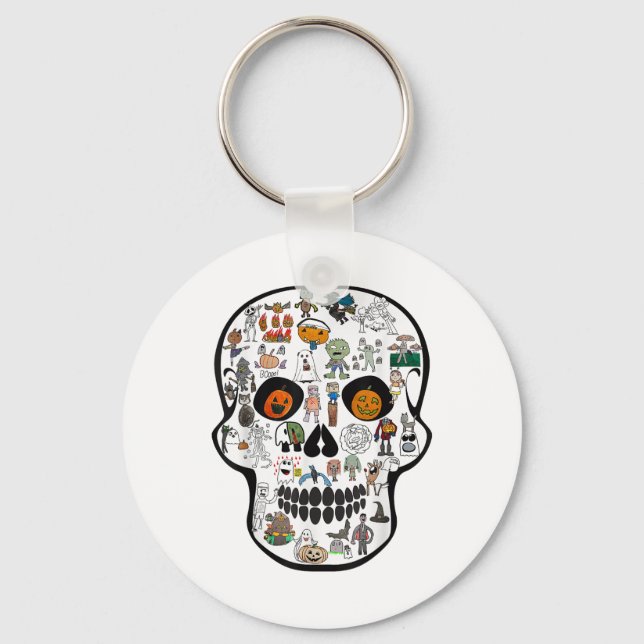 Llavero Calavera de Halloween 67 2025  (Anverso)