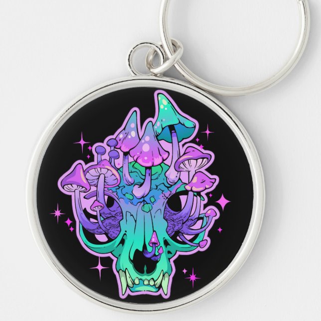 Llavero Calavera de hongo (Frente)