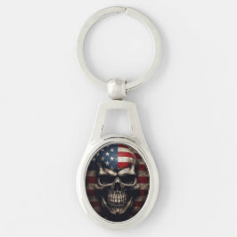 Llavero Calavera de la bandera americana