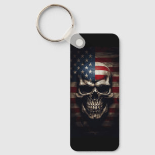 Llavero Calavera de la bandera americana