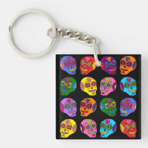 Llavero Calavera de Lucha Libre