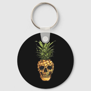 Llavero Calavera de piña Hawaii Aloha Bebe Gótico hawaiano