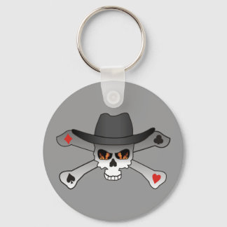 Llavero Calavera de póquer