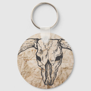 Llavero Calavera de toro de Longhorn de Texas