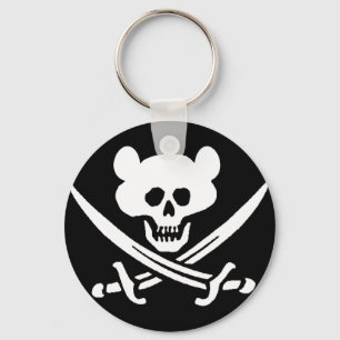 Llavero Calavera del oso, espadas piratas