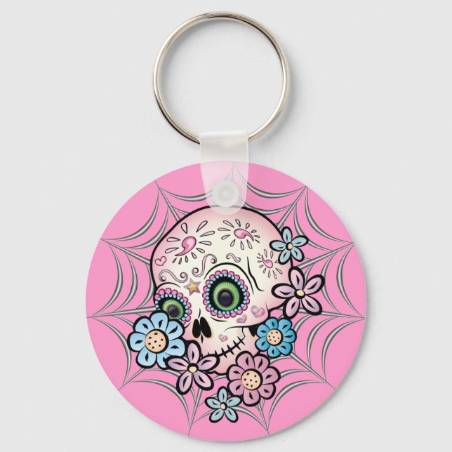 Llavero Calavera dulce de azúcar (Anverso)