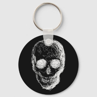 Llavero Calavera, en blanco.