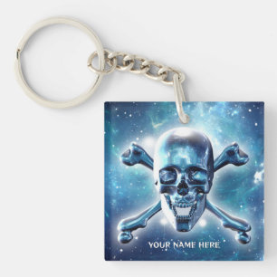 Llavero Calavera espacial. Personalizado