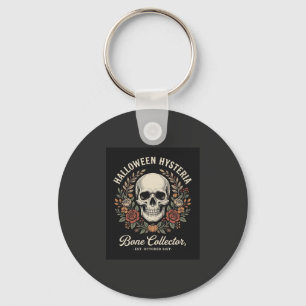 Llavero Calavera Floral de Halloween Diseño de Coleccionis