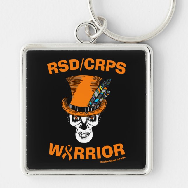 Llavero Calavera/Gorra...Cadena de claves RSD/CRPS (Frente)