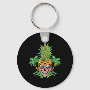 Llavero Calavera Piña Aloha Playas Flores Hawaianas