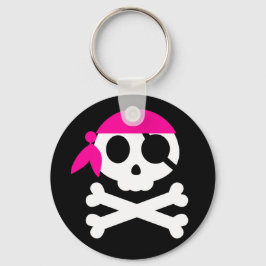 Llavero Calavera pirata con Bandanna