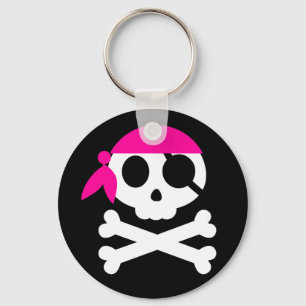 Llavero Calavera pirata con Bandanna