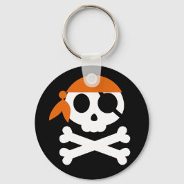 Llavero Calavera pirata con Bandanna
