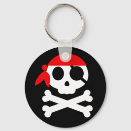 Llavero Calavera pirata con Bandanna