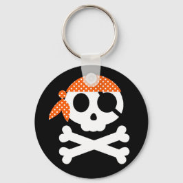 Llavero Calavera pirata con Bandanna