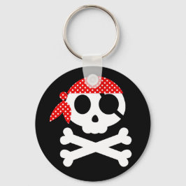 Llavero Calavera pirata con Bandanna