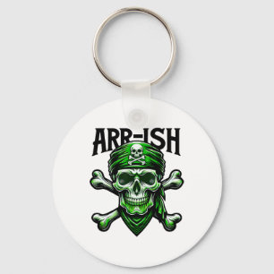 Llavero Calavera pirata irlandesa del día de San Patricio