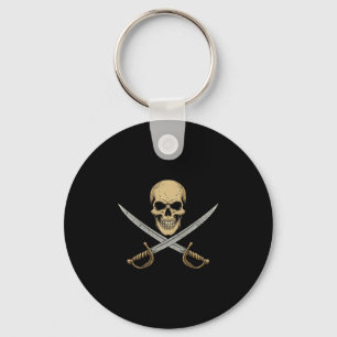 Llavero Calavera Pirata Vintage Crucero Caribe Halloween S