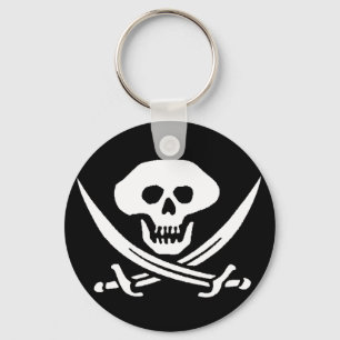 Llavero Calavera pirata y espadas