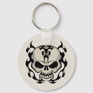 Llavero Calavera Tribal