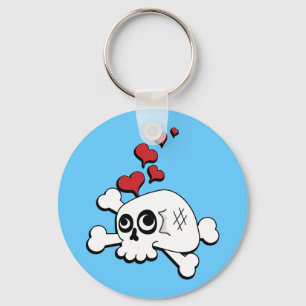 Llavero Calavera y corazón