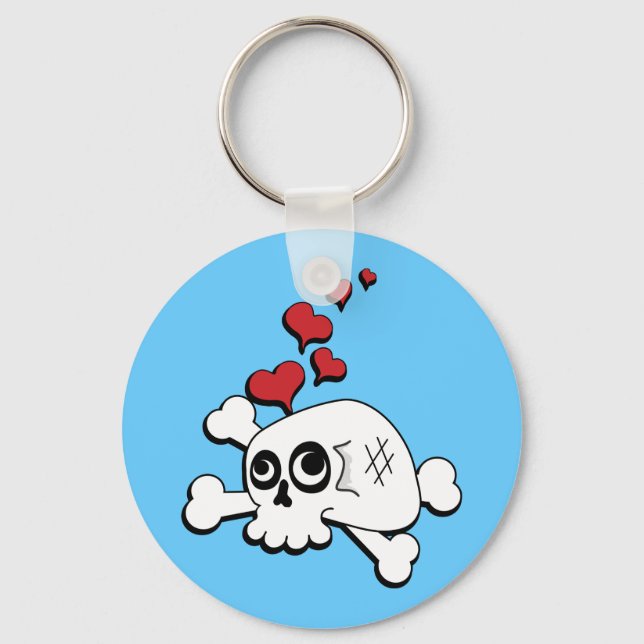 Llavero Calavera y corazón (Anverso)